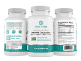 C COLLAZING frasco de cápsulas de colágeno marino de Alaska para belleza y vitalidad