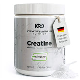 Centenarius Creatina Monohidrato sin sabor 300 g, facilita la mezcla para entrenamientos.