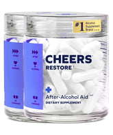 Cheers Restore: botella de cápsulas con DHM y cisteína para recuperación