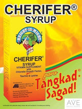 Cherifer Sirope: botella vista lateral, posible apoyo al crecimiento diario.