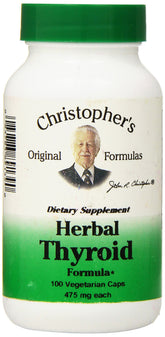 Christopher's Original Formulas Tiroides: cápsulas vegetarianas para apoyo diario