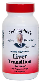 Christopher's Original Formulas, fórmula-hígado-transición en botella, apoyo suave para el bienestar diario.