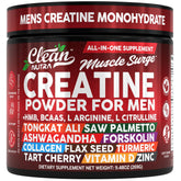 Clean Nutra Creatine Powder: vaso medidor para dosis precisa antes del entrenamiento