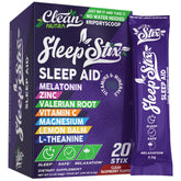 Clean Nutraceuticals palitos sueño empaque: presentación clara para dormir mejor.