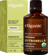 Cliganic Citronela, botella para difusor: aroma fresco para ambientes.