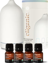 difusor cliganic ceramico blanco con iluminacion para ambientar y purificar el aire