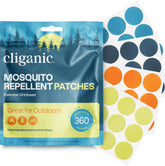 Cliganic parches repelentes mosquitos 360, protección rápida para el exterior.