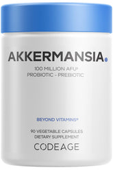 Codeage Akkermansia muciniphila cápsula para uso diario sin gluten.