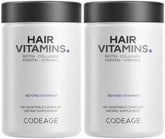 Codeage Hair Vitamins en botella, cápsulas para nutrición capilar diaria.
