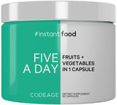 Codeage Instantfood Five A Day: botella de cápsulas para ingesta diaria de vegetales