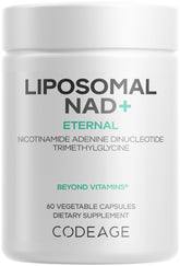 Codeage NAD liposomales: cápsula de 500 mg para conveniencia diaria.