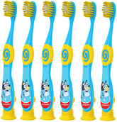 Cepillo Colgate Bluey para niños con cabezal pequeño y alcance fácil