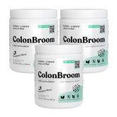 ColonBroom psilio fresa en vaso, bebida de fibra para bienestar intestinal.