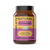 Complete Natural Products Echinacea cápsulas en botella frontal, posible apoyo al sistema inmunológico