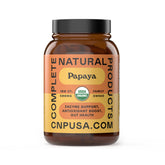 Complete Natural Products Papaya Enzimas, cápsulas de 500 mg para apoyo digestivo diario.