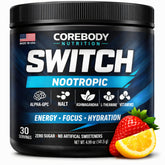 CoreBody Switch polvo-energizante: energía limpia para concentrarte durante el día.