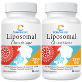 CORPORALIGHT liposómico glutatión, botella, mejora absorción de nutrientes.