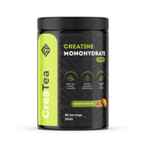 CreaTea creatina monohidratada en polvo con sabor limón, lista para mezclar