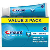 Crest Base Pro-Health pasta dental blanqueadora, tubo uno, sensación suave de limpieza