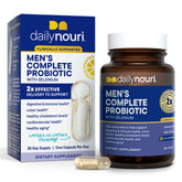 Daily Nouri Probióticos para Hombres: botella visible con posible apoyo digestivo diario.