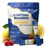 Daitea Cortisol Calm, paquetes individuales frambuesa-limón para llevar y mezclar fácilmente