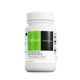 DaVinci Vitamina K2 y Resveratrol: cápsulas diarias para salud ósea y cardiovascular.