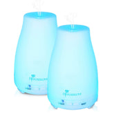 Diffuserlove 2 pack con difusores ultrasónicos compactos para escritorio y hogar