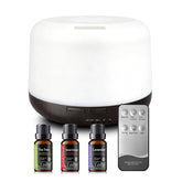 Difusor de Aroma 500ml con 7 colores de luz para dormitorio
