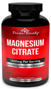 Divine Bounty citrato de magnesio en cápsulas: energía diaria