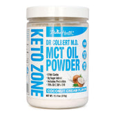 Dr. Colbert MCT polvo sabor crema de coco de Divine Health, ideal para batidos cetogénicos.