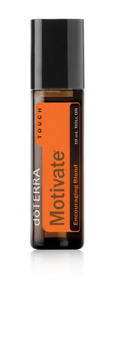doTERRA Motivate Touch, botella de rodaje para elevar el ánimo durante el día.