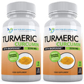 DOCTOR RECOMMENDED SUPPLEMENTS Turmeric Curcumin cápsulas frente, posible apoyo diario para bienestar.
