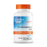 Doctor's Best Benfotiamine 150: botella de cápsulas para uso diario.