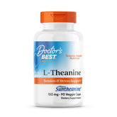 Doctor's Best L-Theanine Suntheanine cápsulas de 150 mg, posible apoyo a la relajación diaria.