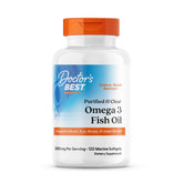 Doctor's Best Omega-3: botella de aceite de pescado purificado para apoyar la salud diaria.