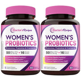 Doctor's Recipes probióticos Mujer, pack doble para uso diario.
