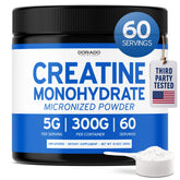 DORADO NUTRITION Creatina Monohidrato en empaque, ideal para energía durante entrenamientos intensos.
