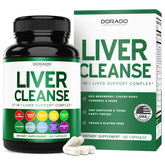 Dorado Nutrition Liver Cleanse, botella frontal, ideal para comenzar una rutina de apoyo hepático.