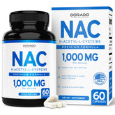 Dorado Nutrition NAC Suplemento: bote frontal, soporte diario del sistema inmune.