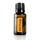 doTERRA Naranja Salvaje frasco con aroma intenso para difundir en casa.