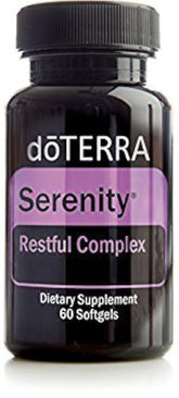 doTERRA Serenity Cápsulas Blandas: botella con cápsulas para una noche tranquila