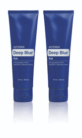 doTERRA Deep Blue Rub 2-pack en empaque visible, ideal para uso en casa.