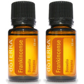 doTERRA incienso 15 ml botella, aroma suave para relajación.