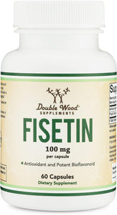 Fisetina de Double Wood: cápsulas en frasco para envejecimiento saludable