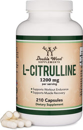 Double Wood L-Citrulina: cápsulas de 210 para apoyar energía y circulación