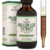 Double Wood Supplements Mullein Leaf Drops: botella lista para uso diario.