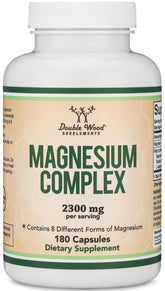 Double Wood MAG-8: botella de cápsulas para uso diario de magnesio.