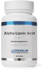 Douglas Laboratories Alpha-lipoico ácido, botella: apoyo metabólico y antioxidante.