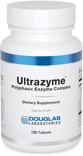 Douglas Laboratories Ultrazyme, caja de 180 tabletas, soporte para digestión de proteínas y carbohidratos