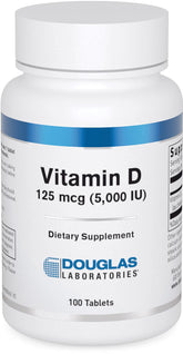 Douglas Laboratories Vitamina D 5000 UI: tabletas para apoyo al sistema inmune.